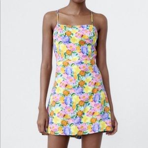 ZARA FLORAL PRINT DRESS